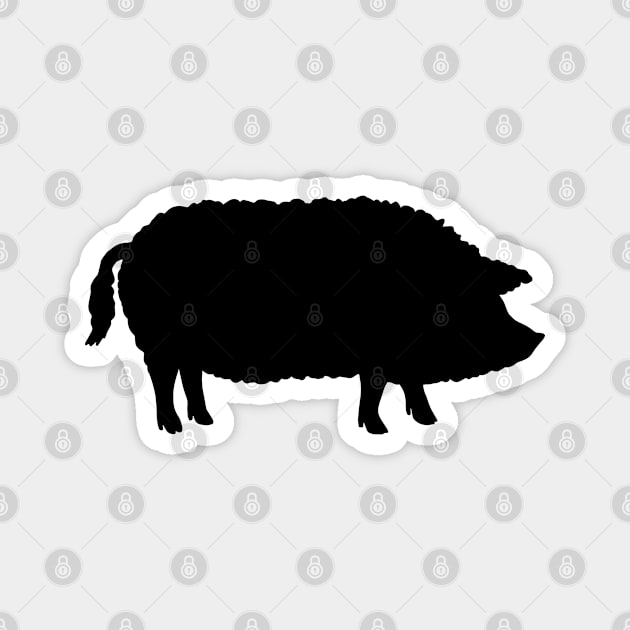 Mangalitsa Pig Silhouette Magnet by Coffee Squirrel