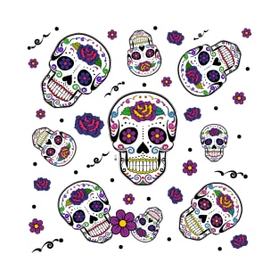 Sugar skull pattern T-Shirt