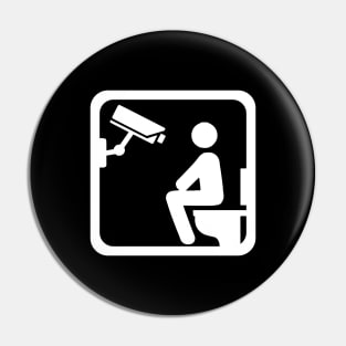 Toilet Surveillance Social Media Constantly Online Pin
