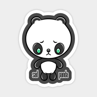 Sad Panda Magnet