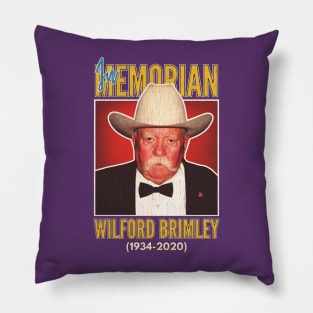 In Memorian Wildord Brimley Vintage Pillow