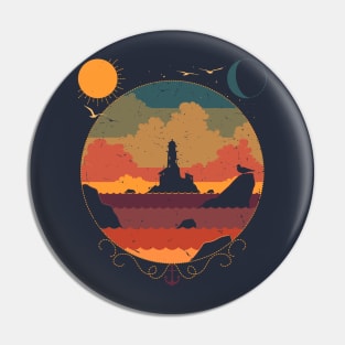 Lighthouse Dusk Pin