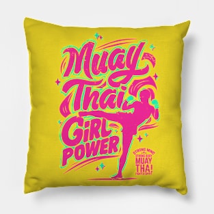 Muay Thai Girl Power - Female Thai Boxing Pillow