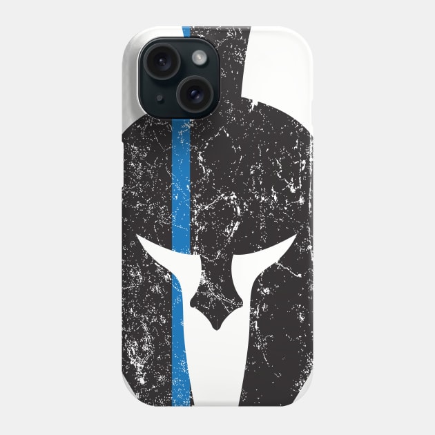 Spartan Thin Blue Line Phone Case by MikesTeez