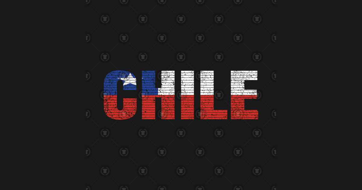 Chile Flag Text Chilean Pride Orgullo Bandera Chilena Hoodie Pullover