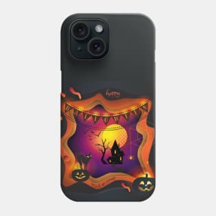 Halloween night party illustration Holiday decoration Phone Case