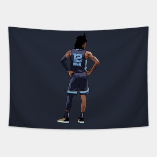 Ja Morant Vector Back Tapestry