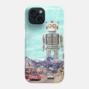 Robot in Town Phone Case