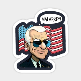 Cartoon Biden Malarkey! Magnet