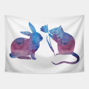 Rat and rabbit Tapestry