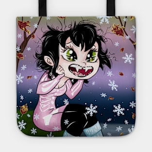 Adorable Little Gothic Vampire Crafter Witch Tote