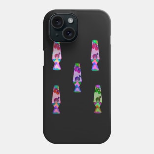 Retro Holographic lava lamp magnet multicolor Phone Case