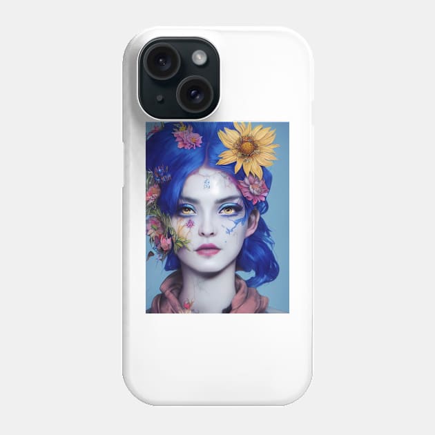 Fantastical Punk-Flower Snow White Phone Case by Zachariya420