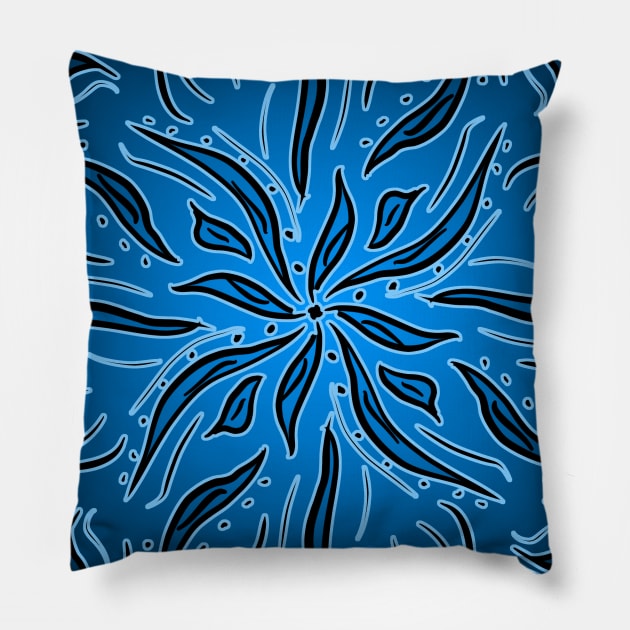 Ethereal Blue Pillow by colors