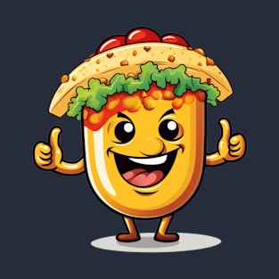 kawaii Taco cehees T-Shirt cute potatofood funny T-Shirt