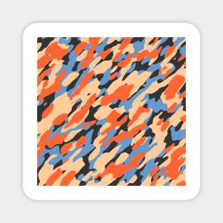 Wheat Orange Camouflage Magnet