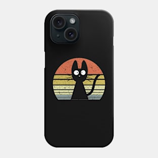 Cute Cat Surprise Vintage Phone Case