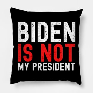 Joe Biden Is Not My President Simple Test Design Pillow