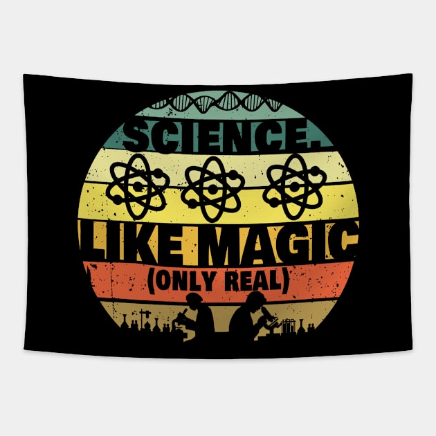 Science. It's Like Magic Only Real Funny Physics Science Tapestry by NerdShizzle