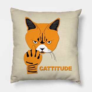 Cattitude Pillow