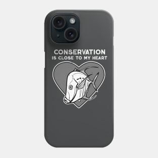 Lookdown Fish Conservation Heart Phone Case