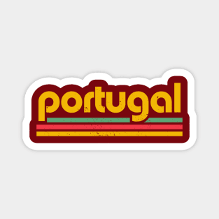 Retro Portugal Football // Vintage Grunge Portuguese Pride Magnet