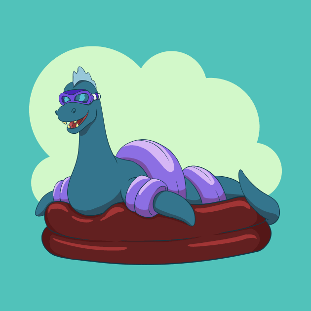 Crypt-kids: Baby Loch Ness (Blue) by TheBrigeedaRocks