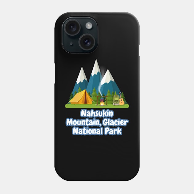 Nahsukin Mountain, Glacier National Park Phone Case by Canada Cities