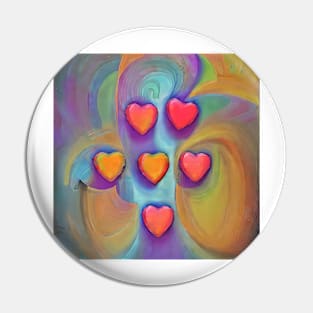 Heart turmoil Pin