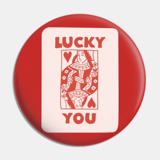 Valentines Playing Card Pin