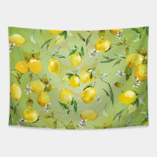 watercolor lemons 11 Tapestry