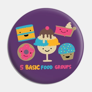 5 Basic Food Groups - Desserts Pin