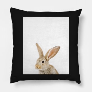 Baby Rabbit print, Nursery, Animal, Bunny, Modern Wall decor, Woodland Pillow