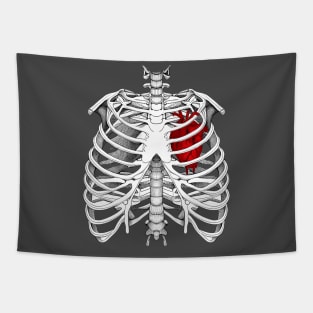 Skelethon Heart Tapestry