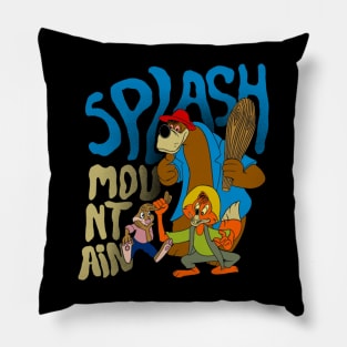 Print splash mountain Pillow