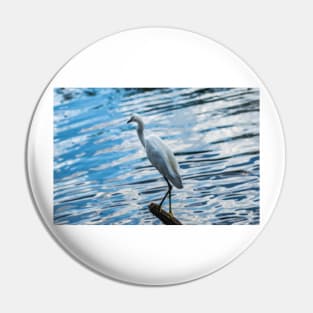 Snowy Egret 2 Pin