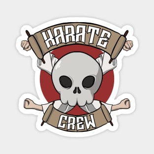 Karate crew Jolly Roger pirate flag Magnet