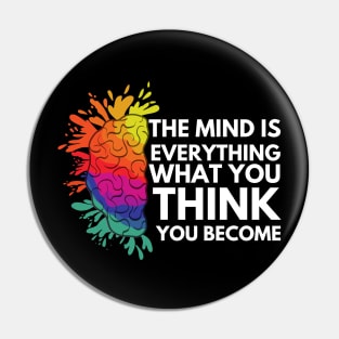 The mind is everything. what you think you become Pin