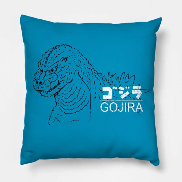 GOJIRA THE ANIMATION Pillow by illproxy