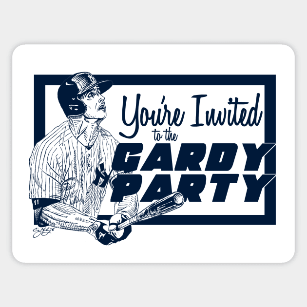 Brett Gardner- Gardy Party - New York Baseball T-Shirt