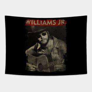 TEXTURE ART- Hank Williams Jr. - RETRO STYLE Tapestry