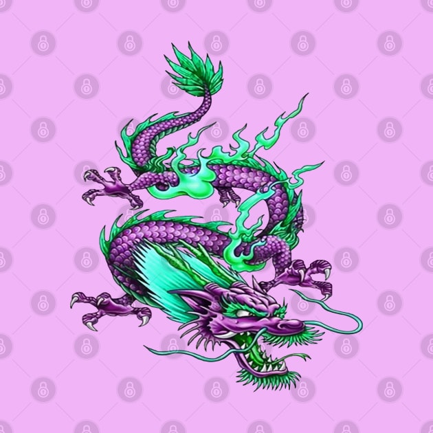 Chinese Underworld Dragon Mythical Waterway Creature by taiche