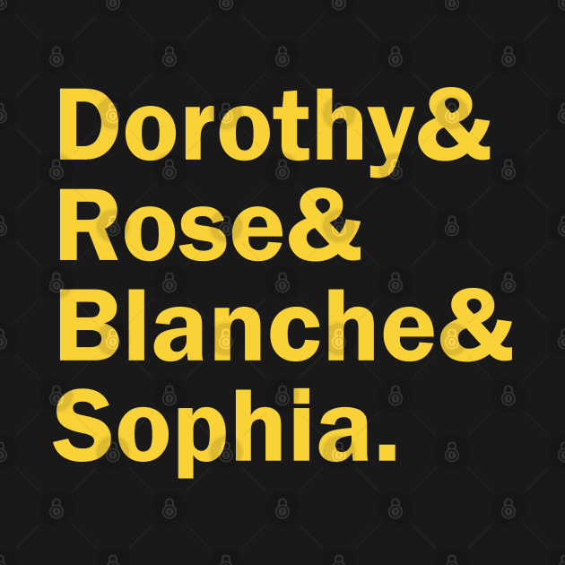 Funny Names x Golden Girls (Gold) by muckychris