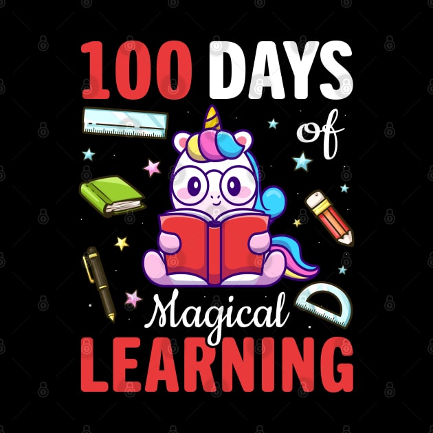 Cute 100 Days of Magical Learning School Unicorn Gifts by GreatDesignsShop