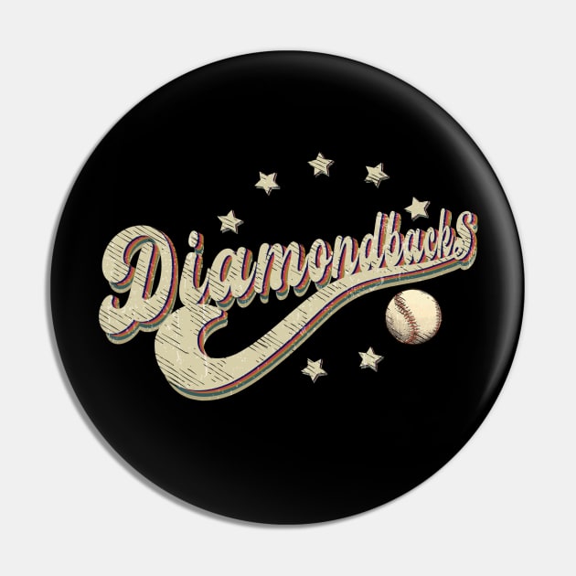 Diamondbacks Arizona Baseball vintage Pin by wizardwenderlust