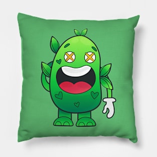 Greeny Doodle Character Pillow