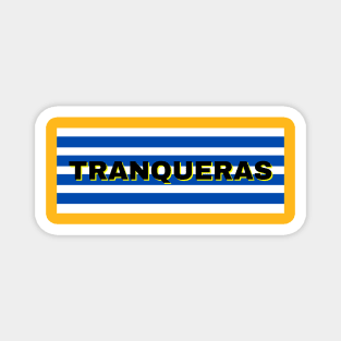 Tranqueras City in Uruguay Flag Stripes Magnet