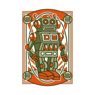 Retro Poster Robot T-Shirt