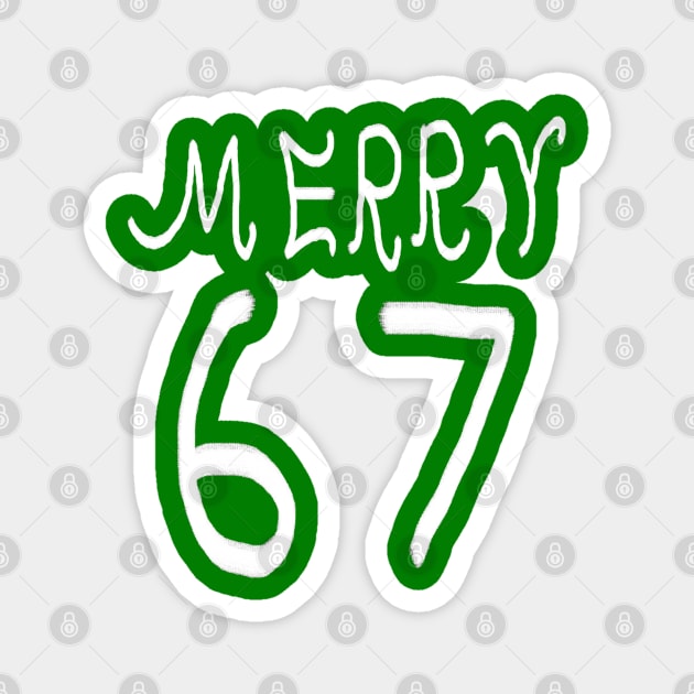 67-christmas Magnet by Creatifly Graphic Tees