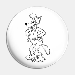 Vintage Big Bad Wolf Pin